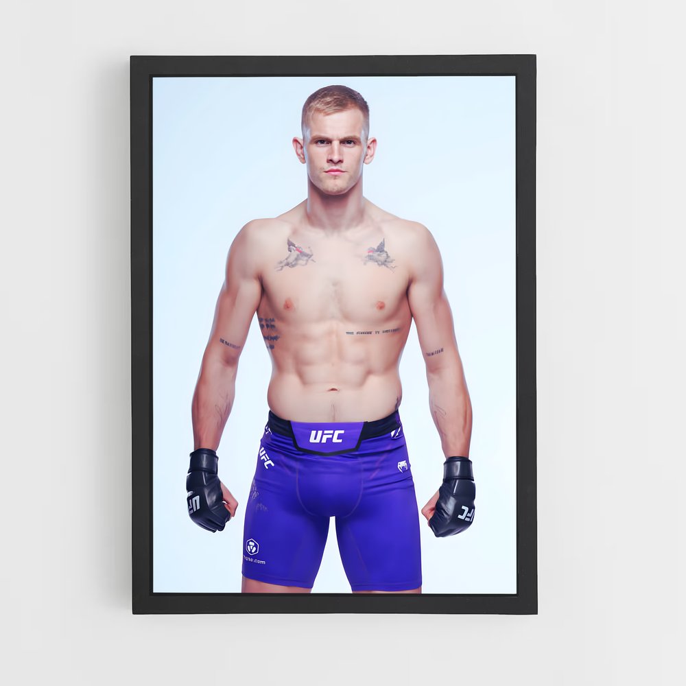 Poster Purple Fighter – affiche MMA (vue 2)
